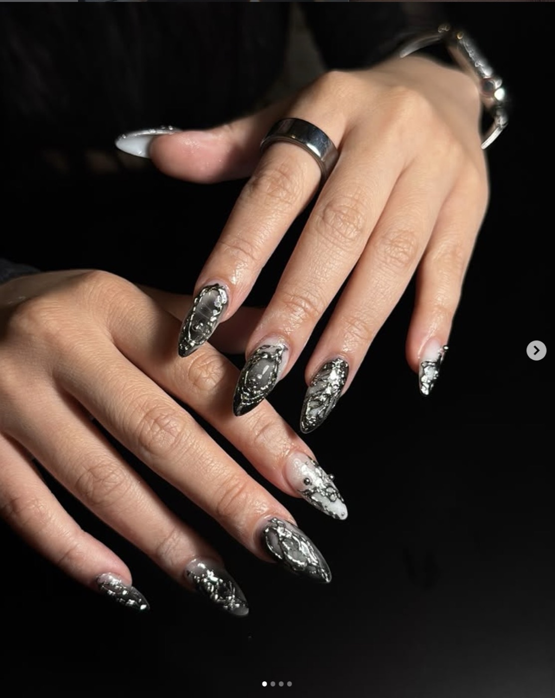 Nageldesign — Chrome